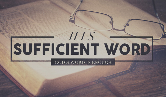 open Bible - His sufficient word - God's word is enough